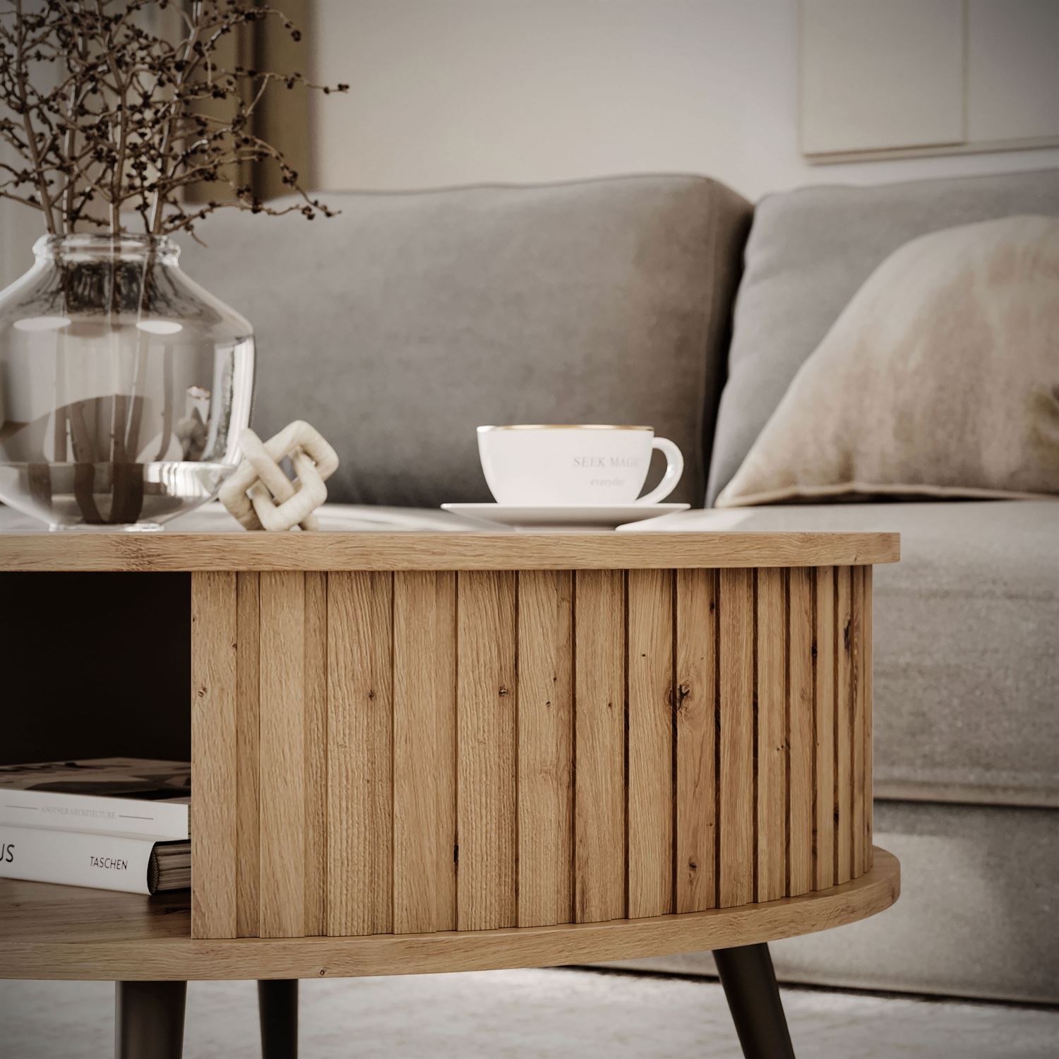 Stolik kawowy okrągły IVY