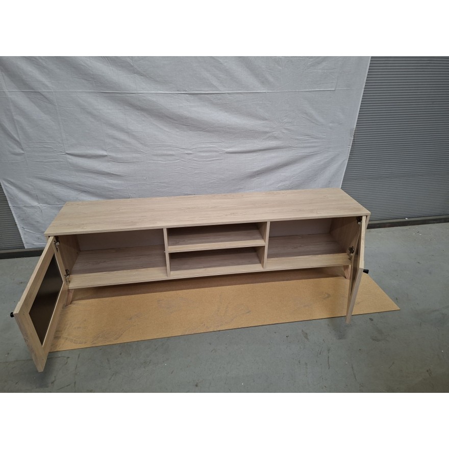 OUTLET Szafka RTV VIENNA 3D z plecionką wiedeńską