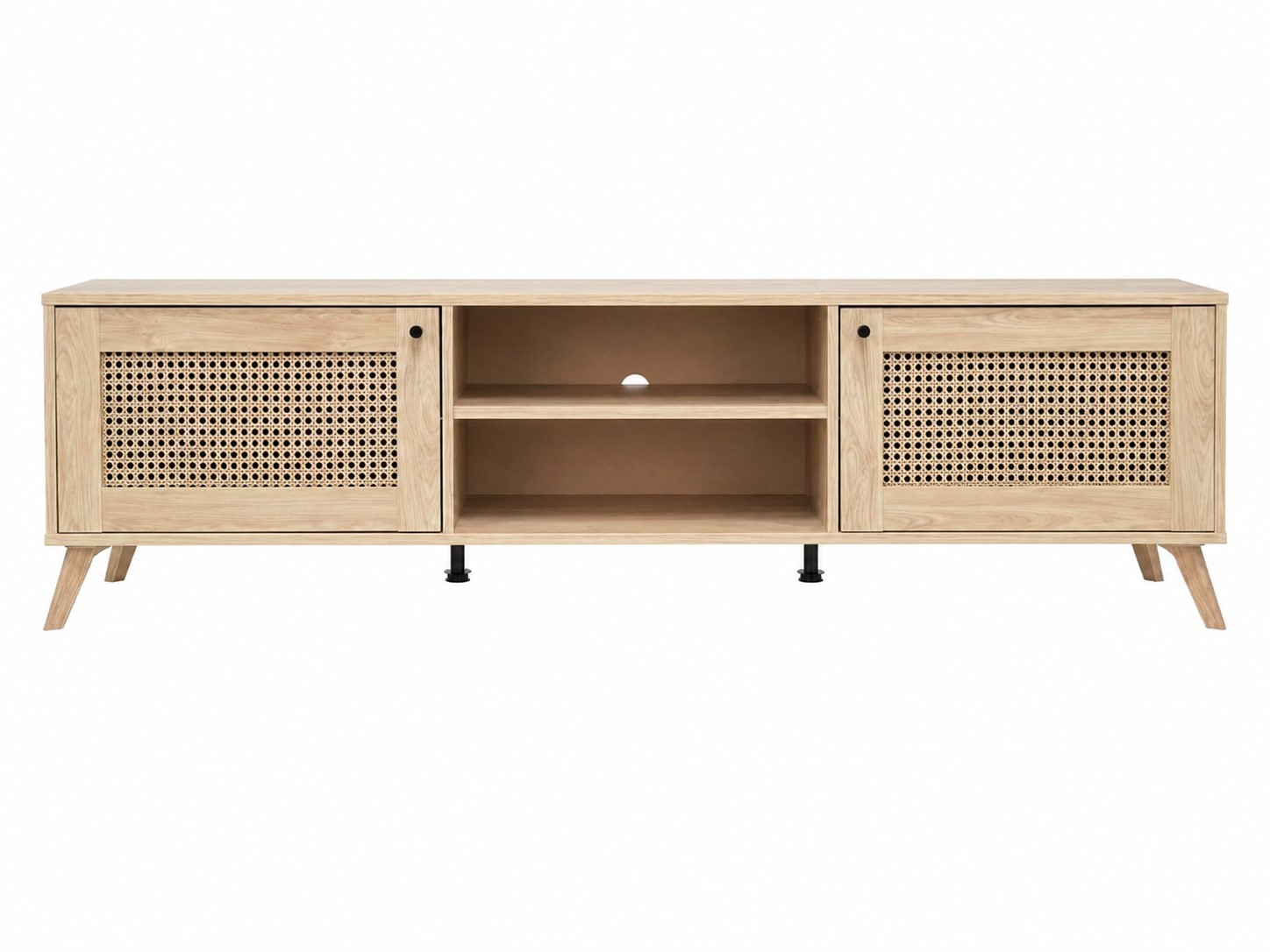 OUTLET Szafka RTV VIENNA 3D z plecionką wiedeńską