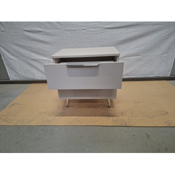 OUTLET Szafka nocna LINA KASZMIR 2S na skośnych nóżkach LED