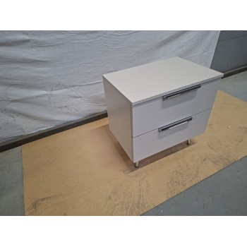 OUTLET Szafka nocna LINA KASZMIR 2S na skośnych nóżkach LED