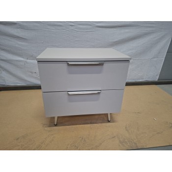 OUTLET Szafka nocna LINA KASZMIR 2S na skośnych nóżkach LED