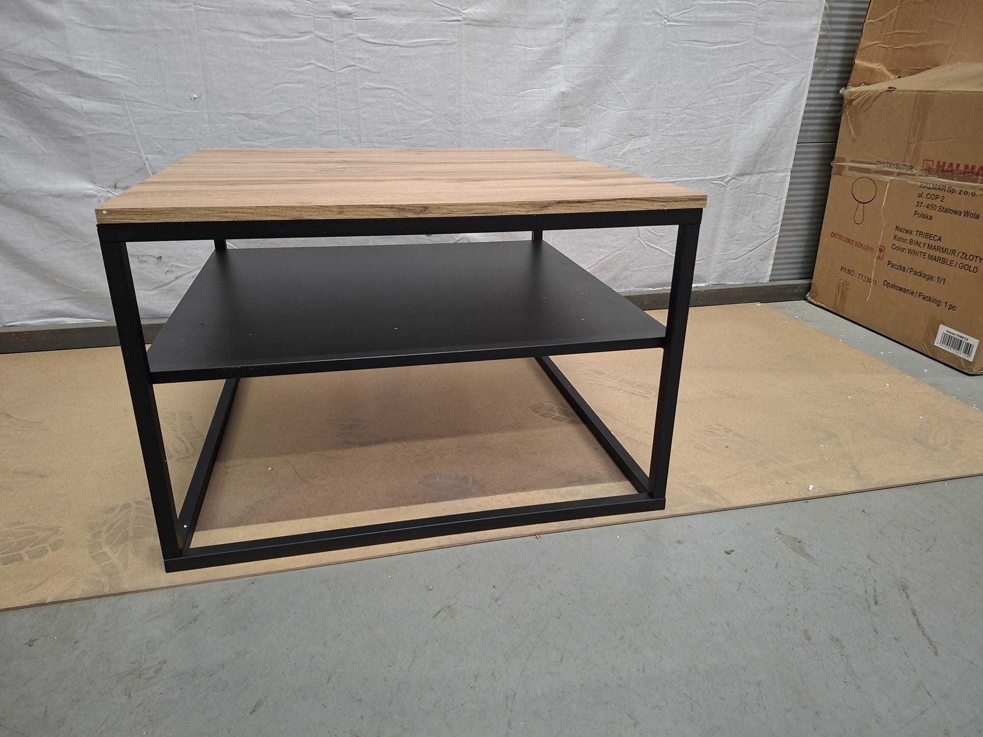 OUTLET Ława NOVA z półką dąb wotan