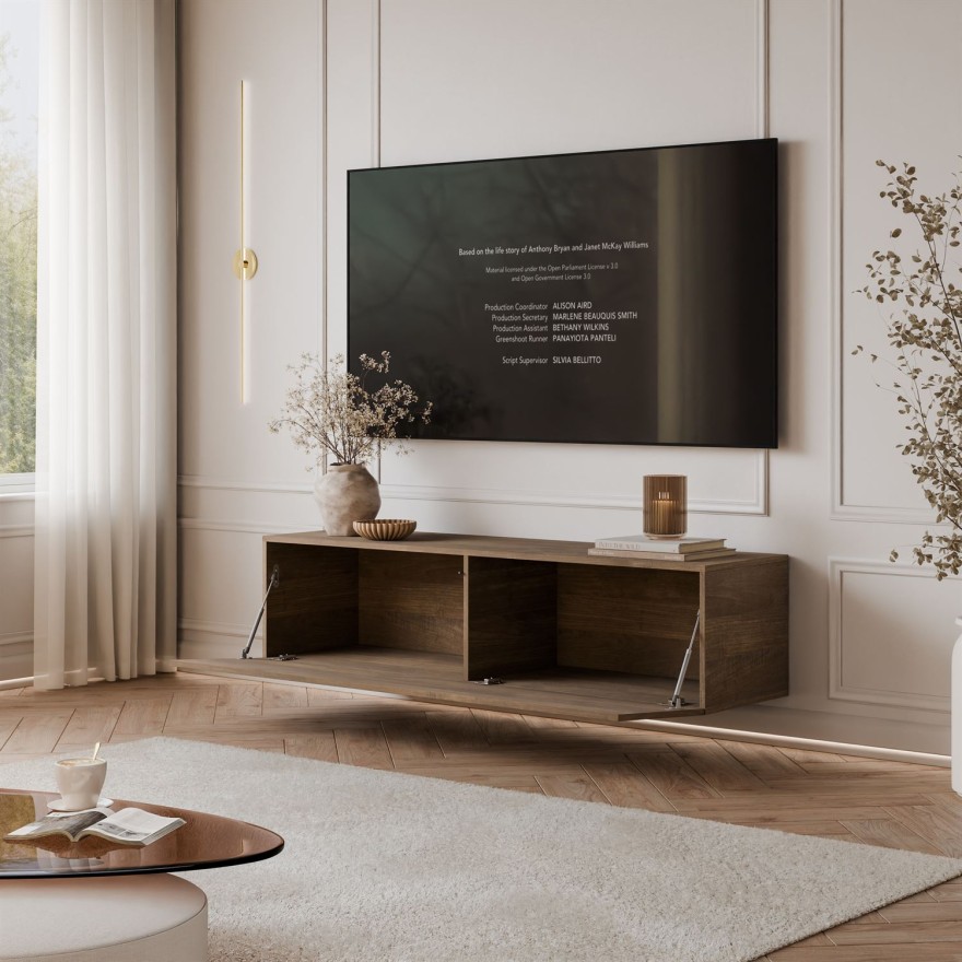 Wisząca szafka RTV COLGANTE ORZECH 150cm