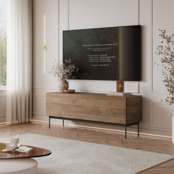 Szafka RTV COLGANTE ORZECH 150 cm na stelażu