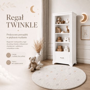 Regał TWINKLE do pokoju dziecięcego