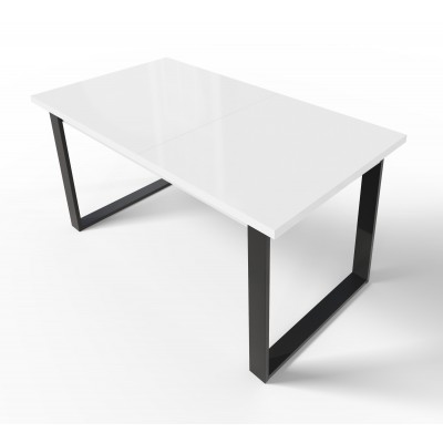 Stół VENICE 150-190 cm biały połysk rozkładany