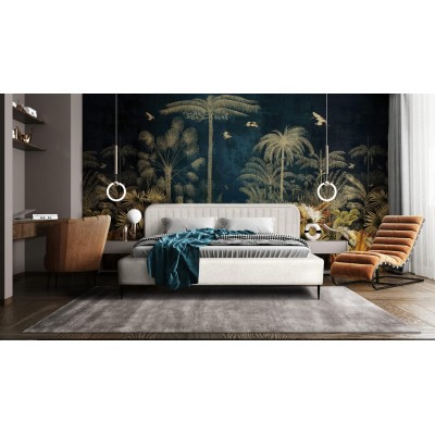 Łóżko tapicerowane NERO Now or never 01