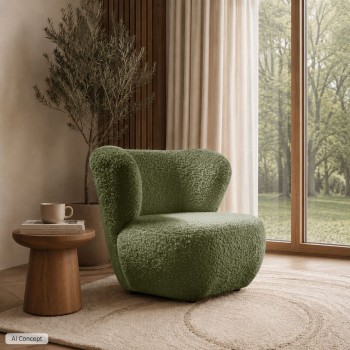 Nowoczesny fotel tapicerowany ARLO LOUNGE