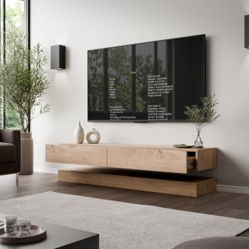 Szafka RTV SKY 140 cm z oświetleniem LED
