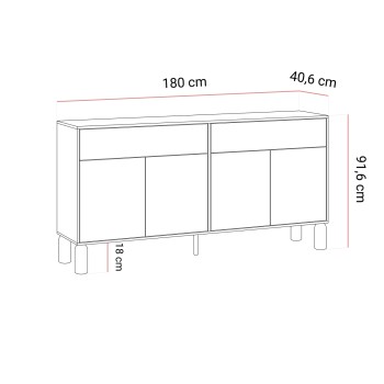 Komoda LINDEN SN-1 z szufladami