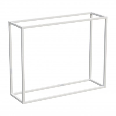 Stelaż metalowy do konsoli 100x30x78 cm czarny i biały