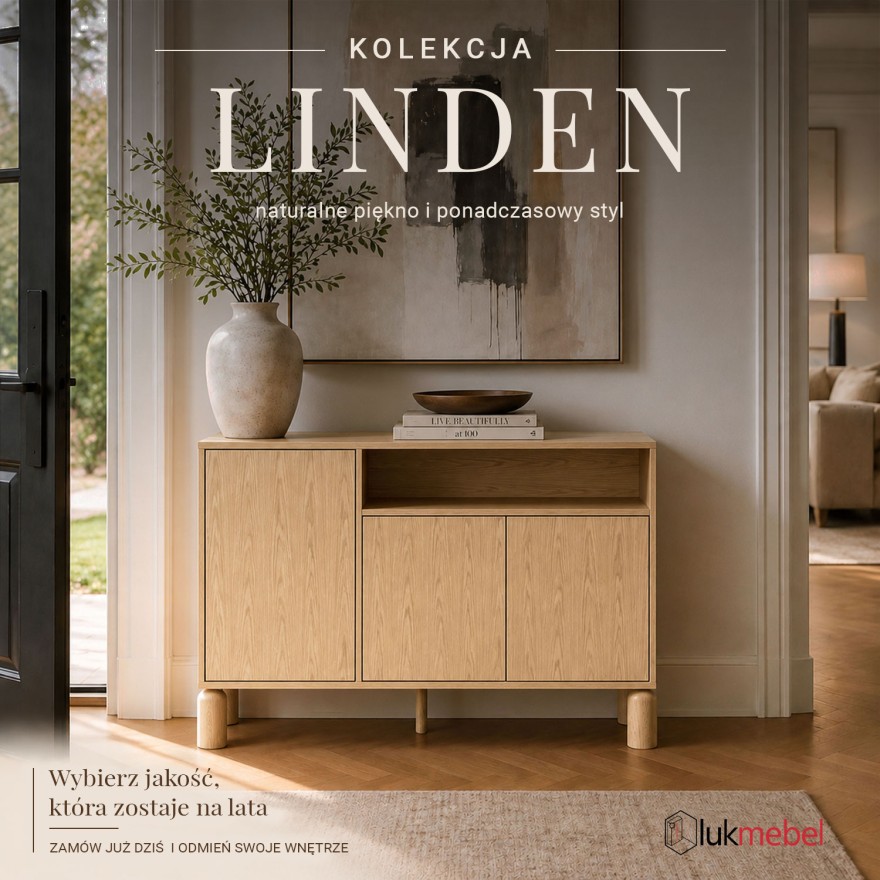 Komoda LINDEN z otwartą półką