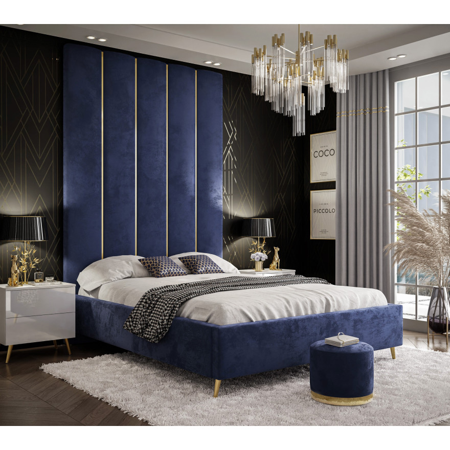 Rama łóżka z panelami tapicerowanymi Magic Velvet 2216