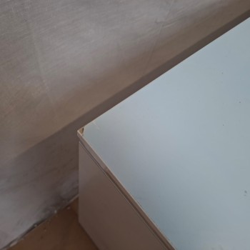 OUTLET Biurko AURORA SILVER z szufladami