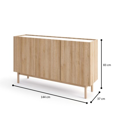 Komoda trzydrzwiowa wysoka RIVIERA K144