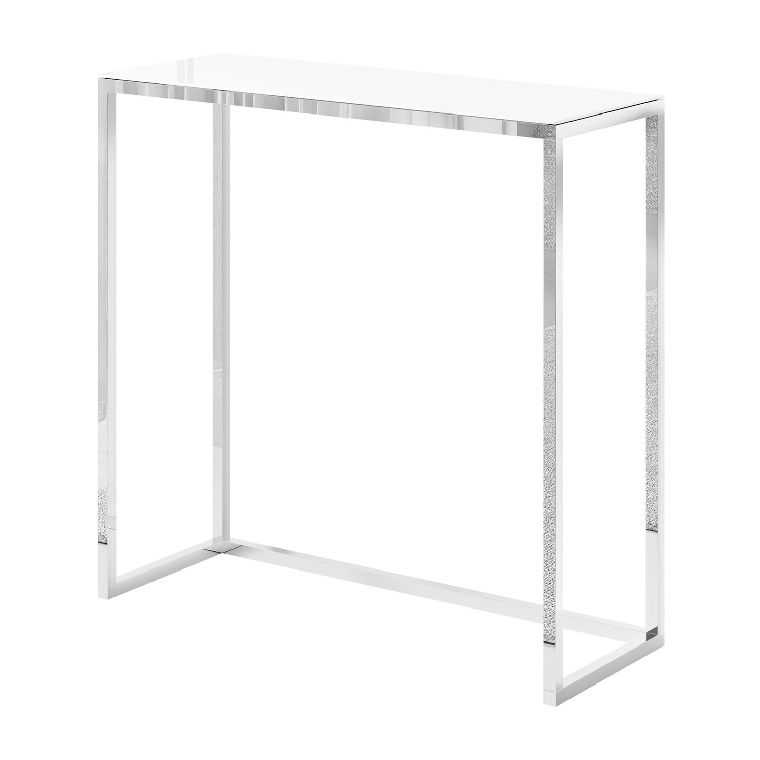Konsola MODERN II GLASS CHROM 80/100 cm