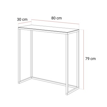 Konsola MODERN II GLASS CHROM 80/100 cm