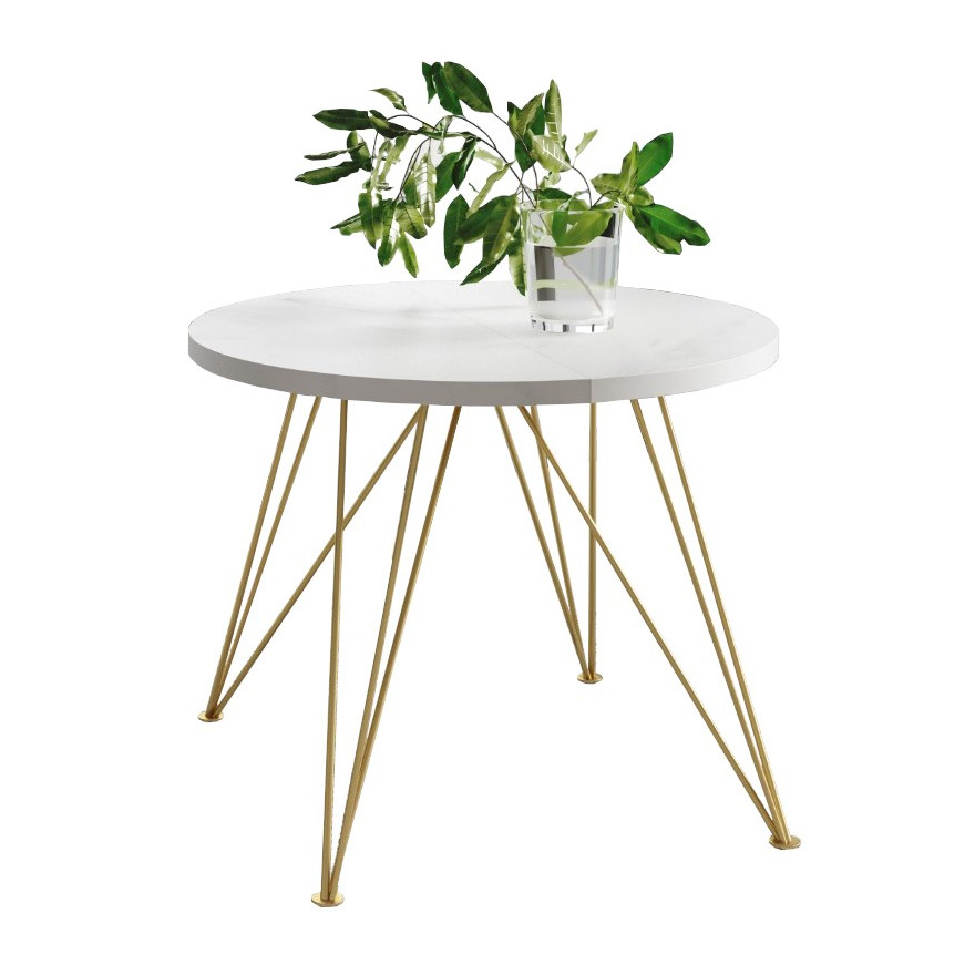 Stół okrągły ARO GOLD nierozkładany