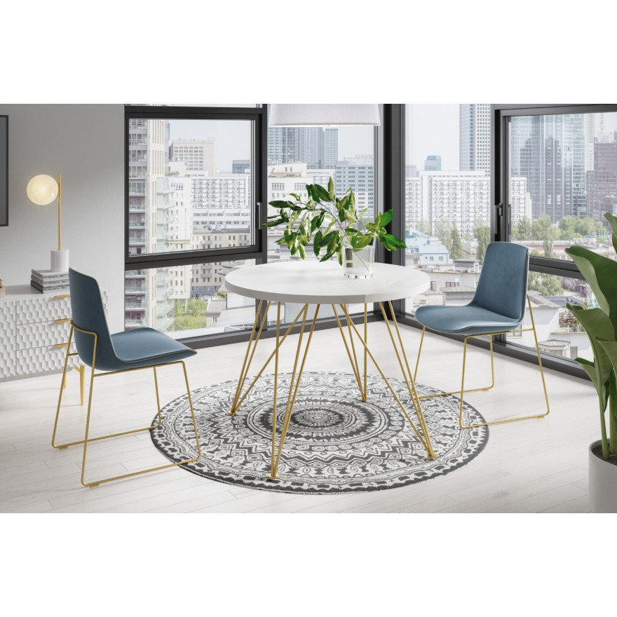 Stół okrągły ARO GOLD nierozkładany