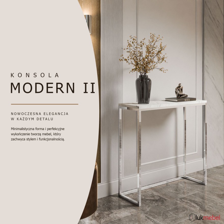 Konsola MODERN II LEVANTO CHROM 80/100 cm