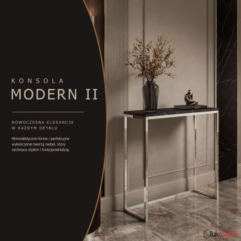 Konsola MODERN II GRIGIA CHROM 80/100 cm