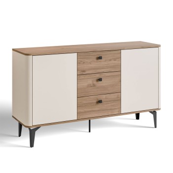 Komoda MOCHA 140 cm 2D3S kaszmir Orzech Royal z szufladami