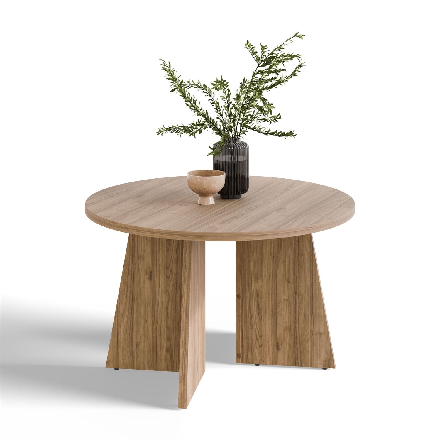 Okrągły stolik kawowy MOCHA 75 cm Orzech Royal