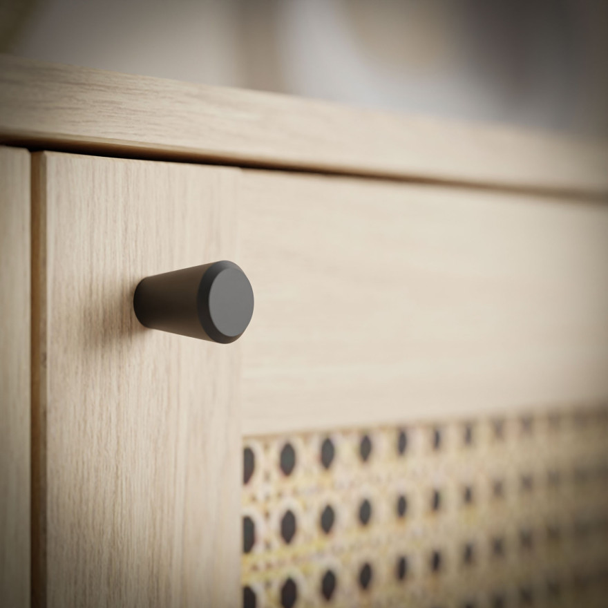 Komoda trzydrzwiowa VIENNA 3D z plecionką wiedeńską dąb puccini Komoda trzydrzwiowa VIENNA 3D z plecionką wiedeńską dąb puccini