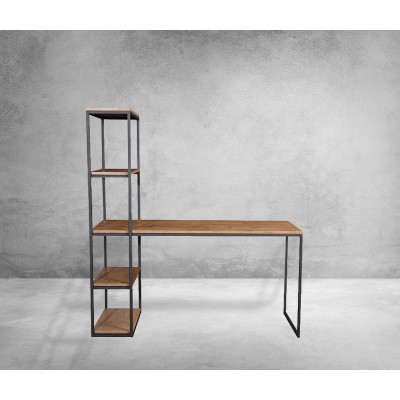 Loftowe biurko ARTE z półkami