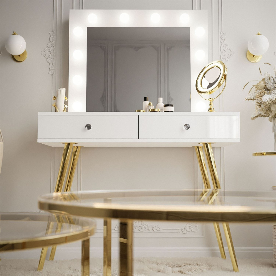 Toaletka SIENNA GOLD na złotych nogach Toaletka SIENNA GOLD na złotych nogach