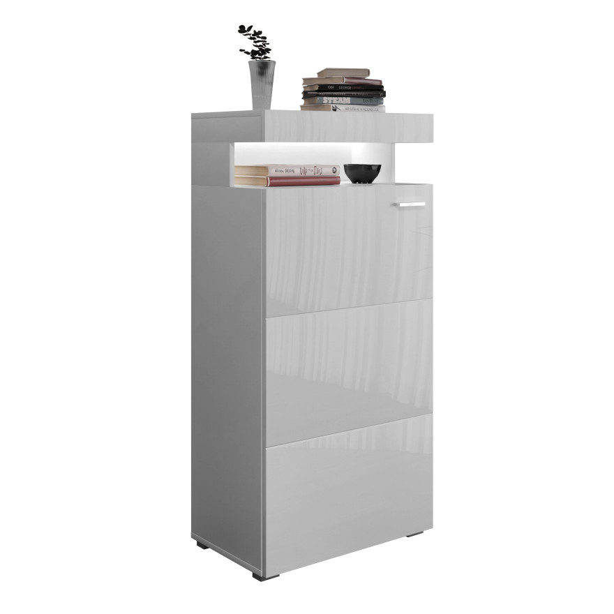 Witryna VANCOUVER W9.410 w białym połysku LED Witryna VANCOUVER W9.410 w białym połysku LED