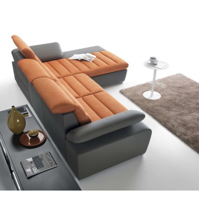 Narożnik CORFU z funkcją spania i pojemnikiem