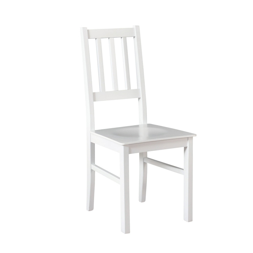 Krzesło drewniane NIKKO IV D biały