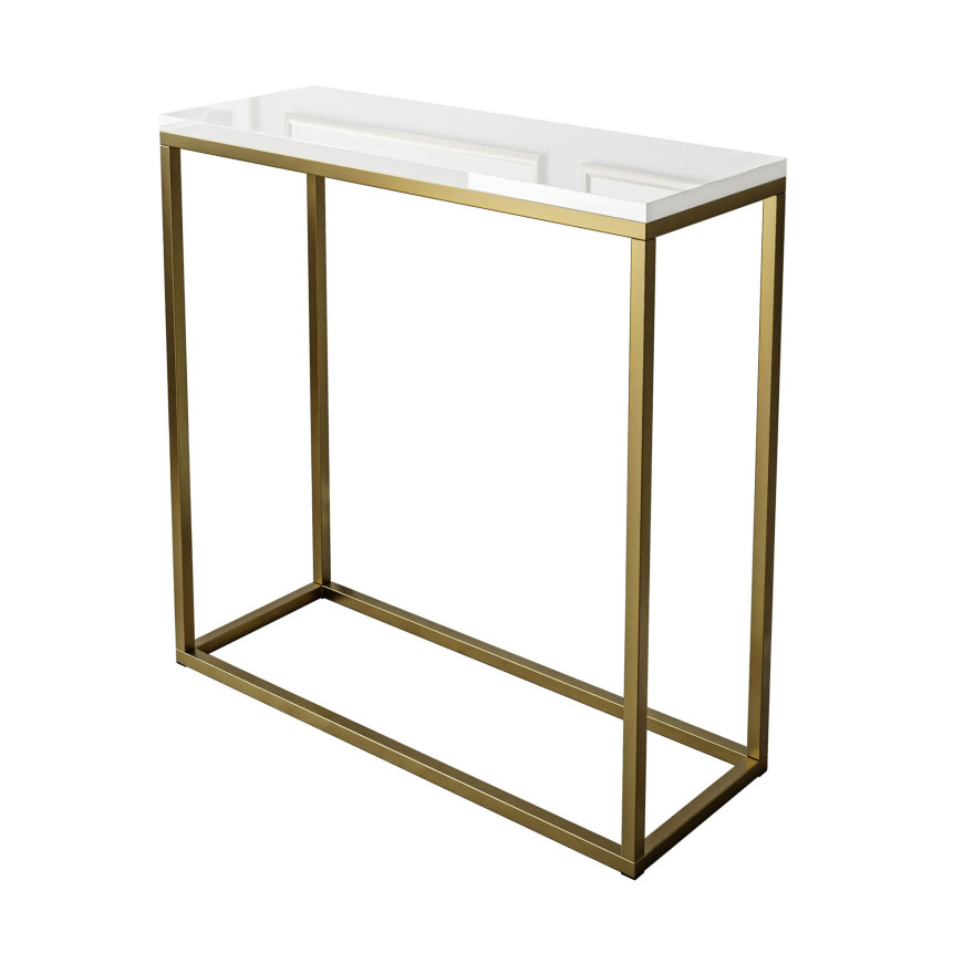 Konsola MODERN 80 cm złoty mat