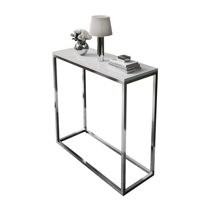 Konsola MODERN II 80/100 cm połysk/chrom Konsola MODERN II 80/100 cm połysk/chrom
