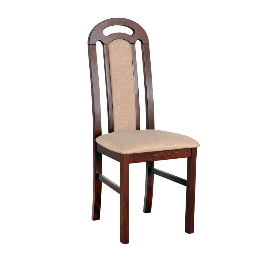 Krzesło tapicerowane PERRIS orzech