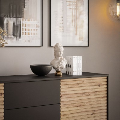 Komoda dwudrzwiowa CONE z szufladami KSZ154 Komoda dwudrzwiowa CONE z szufladami KSZ154