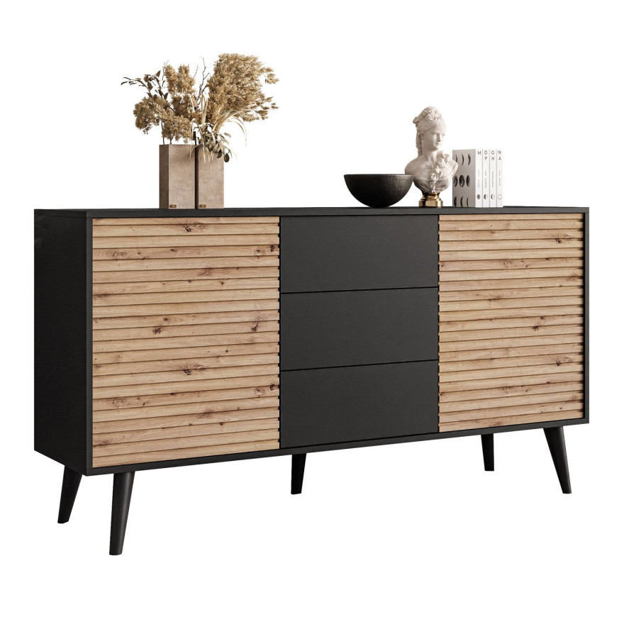 Komoda dwudrzwiowa CONE z szufladami KSZ154 Komoda dwudrzwiowa CONE z szufladami KSZ154