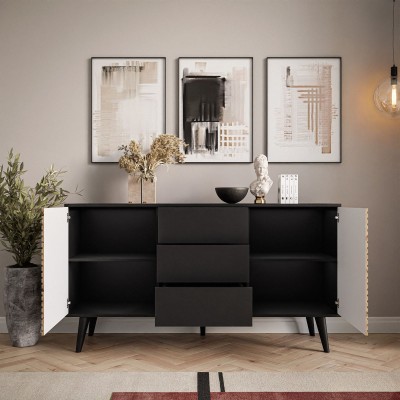 Komoda dwudrzwiowa CONE z szufladami KSZ154 Komoda dwudrzwiowa CONE z szufladami KSZ154