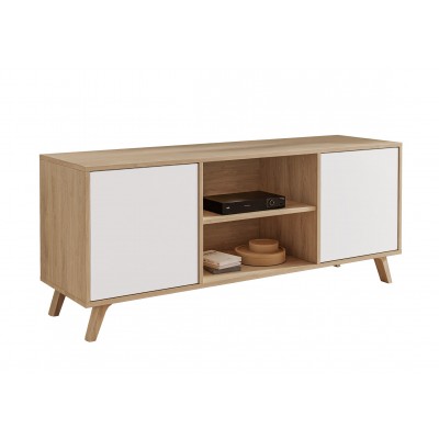 Szafka RTV WINDY II dąb puccini biały