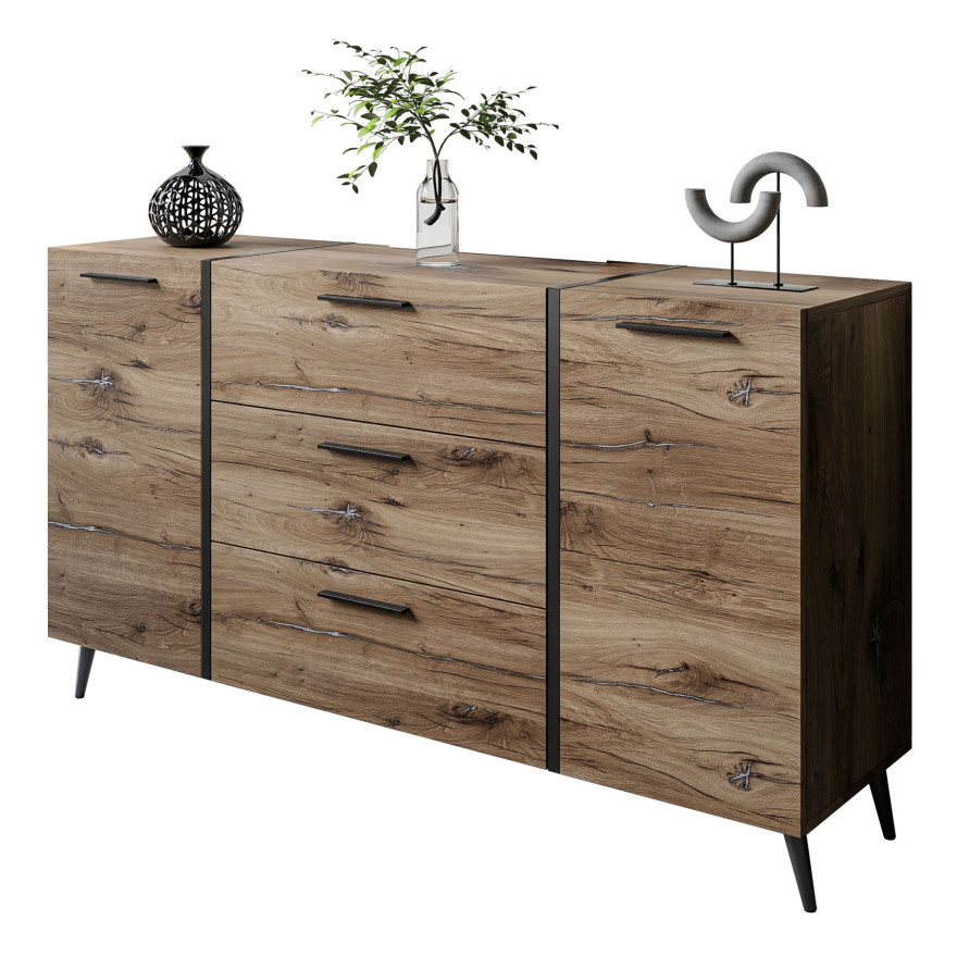Komoda z szufladami ONYX LOFT na nóżkach Komoda z szufladami ONYX LOFT na nóżkach