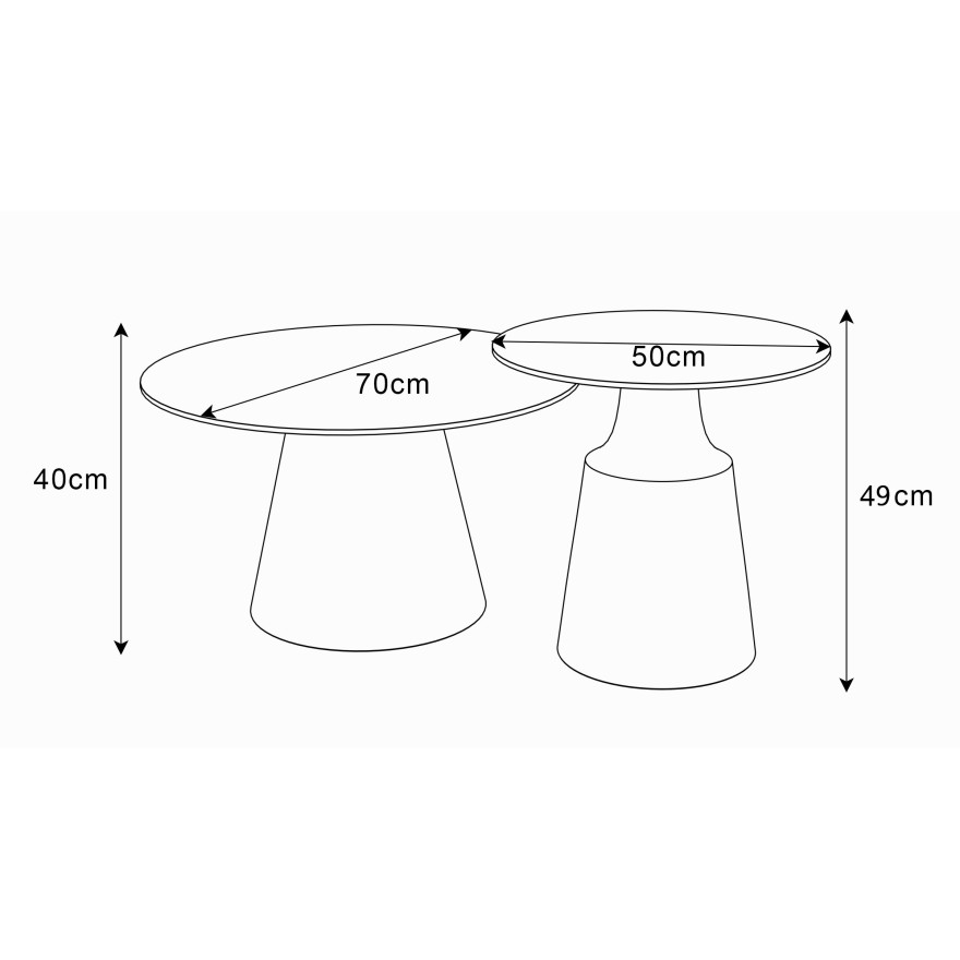 Okrągła ława 2w1 CHANTELLE