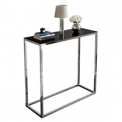 Konsola MODERN GLASS CHROM 80/100 cm