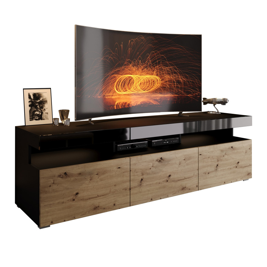 Szafka pod telewizor W9.314 VANCOUVER czarny dąb artisan Szafka pod telewizor W9.314 VANCOUVER czarny dąb artisan