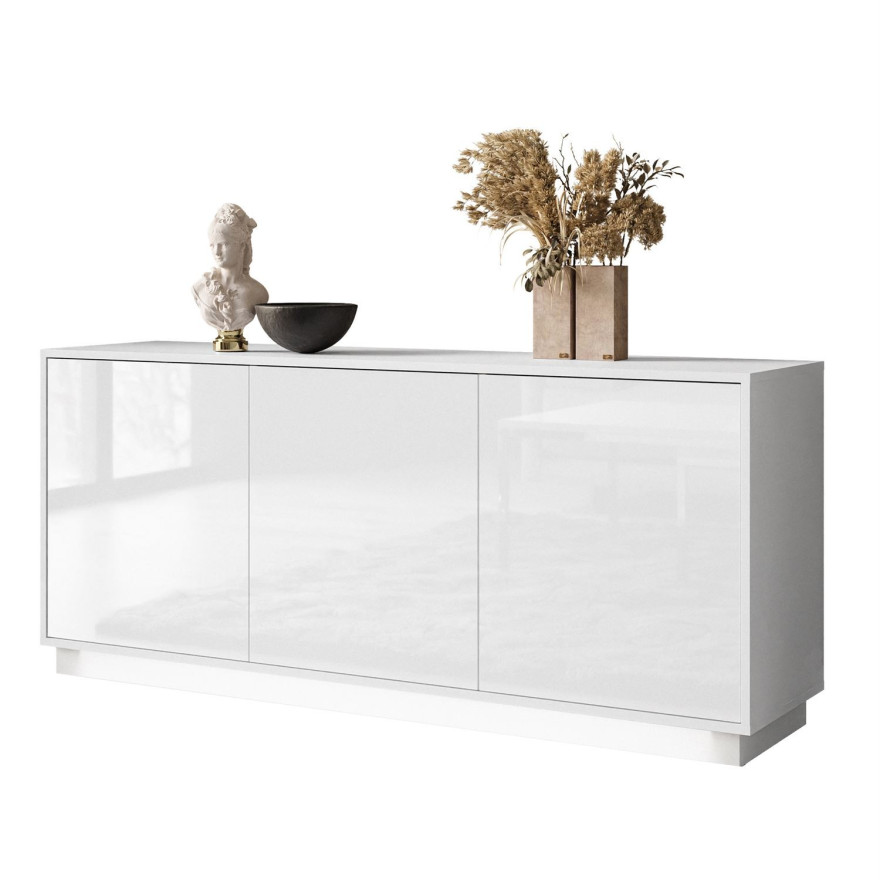 Komoda SANAYI IV na nóżkach biały połysk