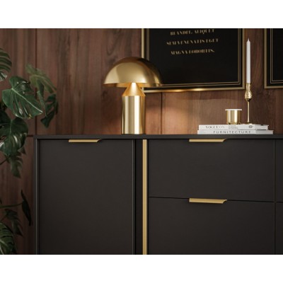 Komoda z szufladami LARETTO 153 cm 3D2S antracyt