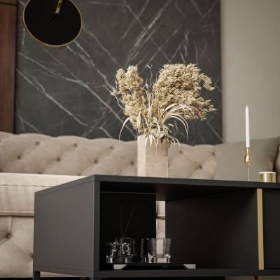 Stolik kawowy LARETTO z szufladą antracyt Stolik kawowy LARETTO z szufladą antracyt