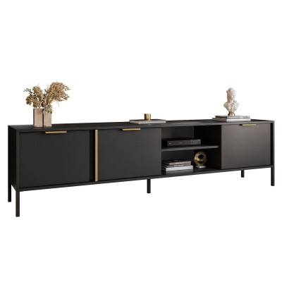 Szafka RTV LARETTO II 203 cm antracyt