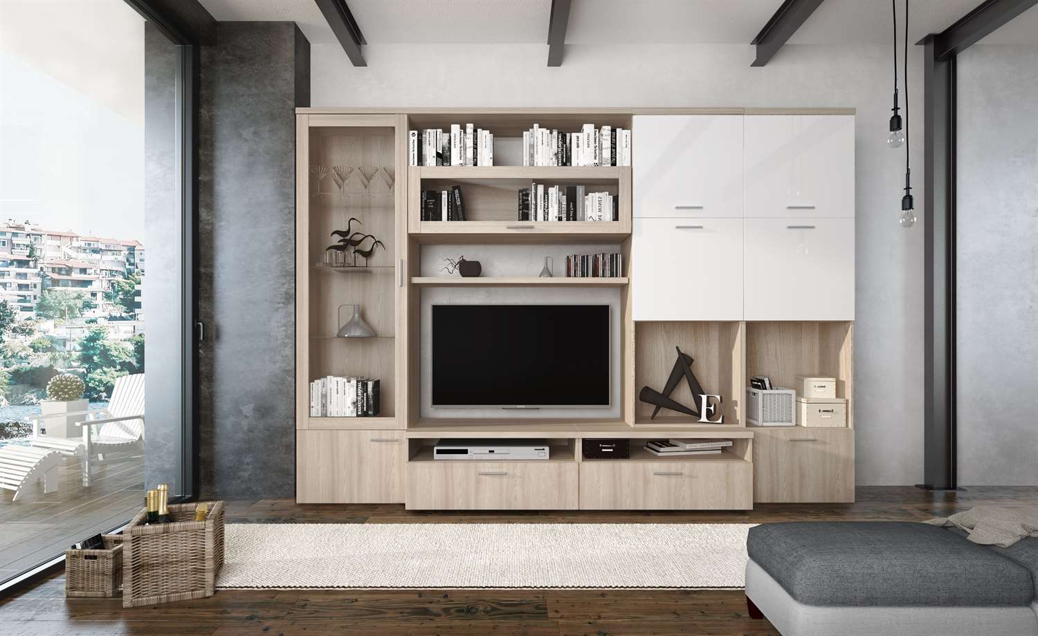 Meblościanka MASTER wysoki połysk